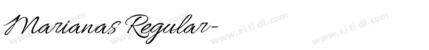 Marianas Regular字体转换